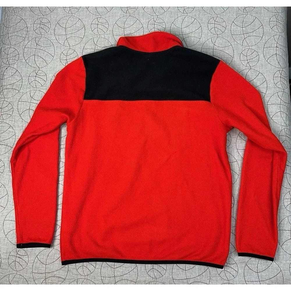 The North Face TKA Glacier Snap-Neck Fleece Jacket Men's Medium‎ Red Pullover